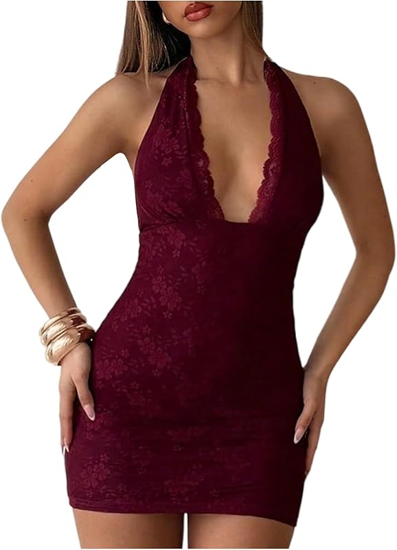 Milumia Bodycon Dresses Burgundy X Small