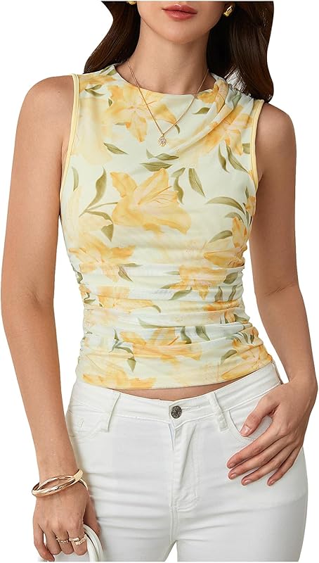 Milumia Womens Floral Sleeveless X Small